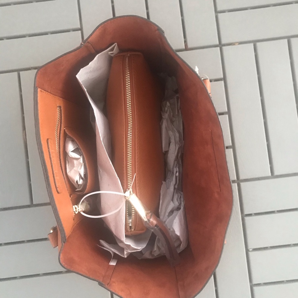 Steve Madden cognac bcoryy women’s handbag - Picture 5 of 6